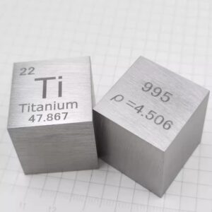 25.4mm Metal Titanium Cubic Element Periodic Phenotype High-purity Ti 99.5%