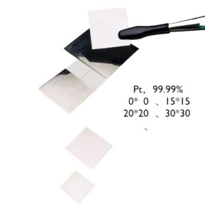 15mm Engraved Pure Platinum Square Plate, 99.95% High-purity Precious Metal Pt