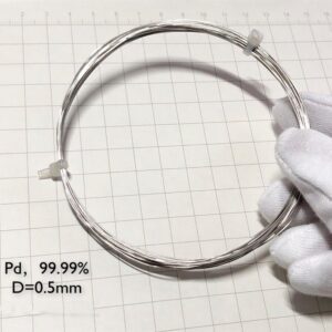 Pure Palladium Wire, Diameter 0.5mm, Length 1cm, 99.99% High-purity Metal Pd