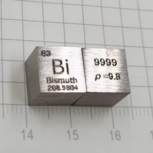 1cm Metal Bismuth Cube, 99.99% High-purity Element Bi Block