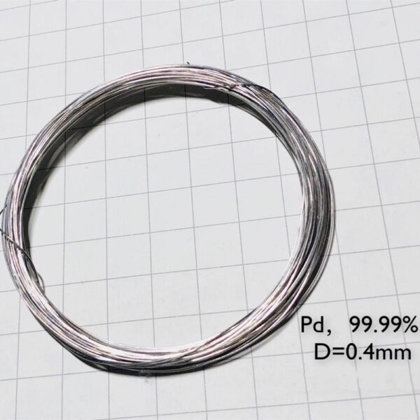 Pure Palladium Wire, Diameter 0.4mm, Length 1cm, 99.99% High-purity Metal Pd