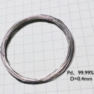 Pure Palladium Wire, Diameter 0.4mm, Length 5cm, 99.99% High-purity Metal Pd