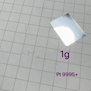 1g Pure Platinum Sheet, 99.95% High-purity Precious Metal Pt