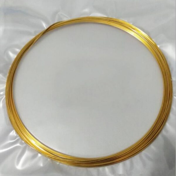 Pure Gold Wire, Diameter 0.6mm, Length 5cm, 99.99% High-purity Au - Image 2