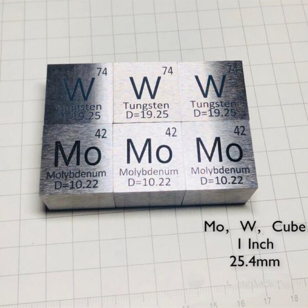 25.4mm Molybdenum Cube, 99.95% High-purity Metal Mo Block - Image 2