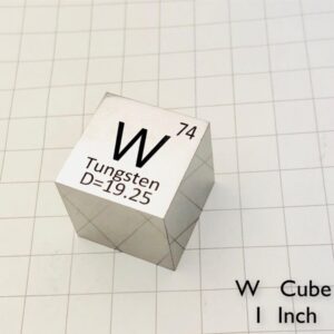 25.4mm Tungsten Cube, Mirror Polished, 99.95% High-purity Metal W Block
