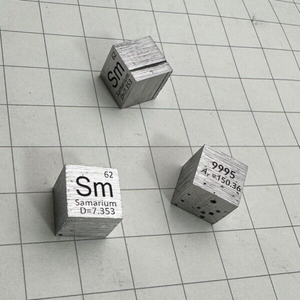 Defective 10mm Samarium Element Cube 99.95% Pure Samarium Metal Sample, Used for Collecting Hobbies - Image 3