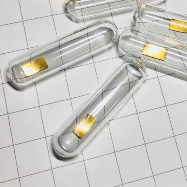 15mg Glass Sealed Pure Gold Sheet, 99.99% High-purity Precious Metal Element Au - Image 2