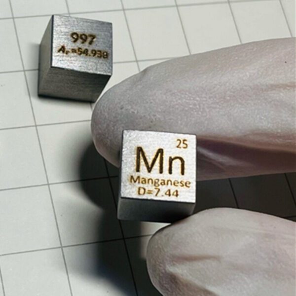 10mm metal manganese cube, 99.7% high-purity element Mn block