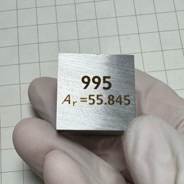 25.4mm Metal Iron Cube, 99.5% High-purity Element Fe Block - Image 2