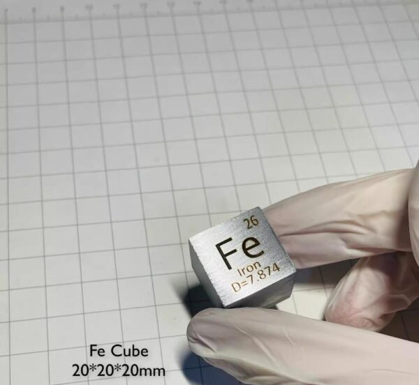 20mm Metal Iron Cube, 99.5% High-purity Element Fe Block - Image 5