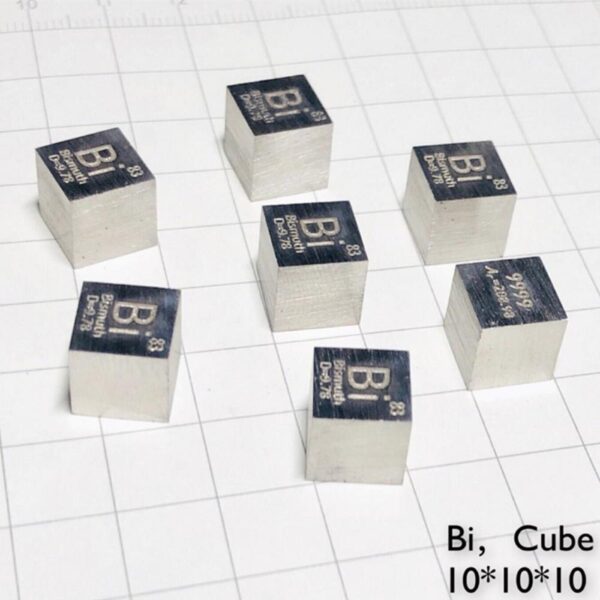 10mm Metal Bismuth Cube, 99.99% High-purity Element Bi Block - Image 4