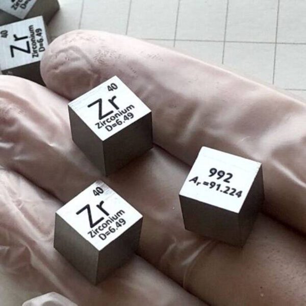 1cm Metal Zirconium Cubic Element Periodic Phenotype High-purity Zr 99.2%