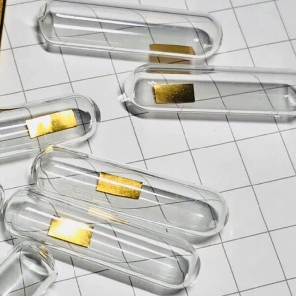 15mg Glass Sealed Pure Gold Sheet, 99.99% High-purity Precious Metal Element Au - Image 3