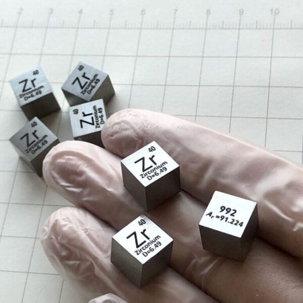 1cm Metal Zirconium Cubic Element Periodic Phenotype High-purity Zr 99.2% - Image 2