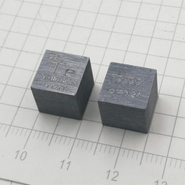 10mm Cubic Tellurium, 99.99% High-purity Metal Te Block - Image 2