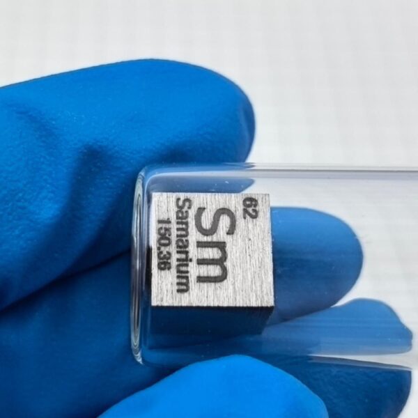 Glass Sealed 1cm Samarium Cube, 99.9% High-purity Metal Sm Block - Image 5
