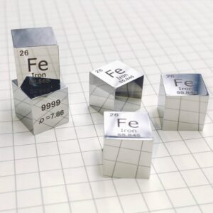 10mm Metal Iron Cube, Mirror Polished 99.99% High-purity Element Fe Block