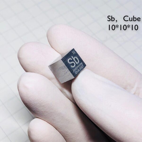1cm Tellurium Cube, 99.99% High-purity Metal Te Block