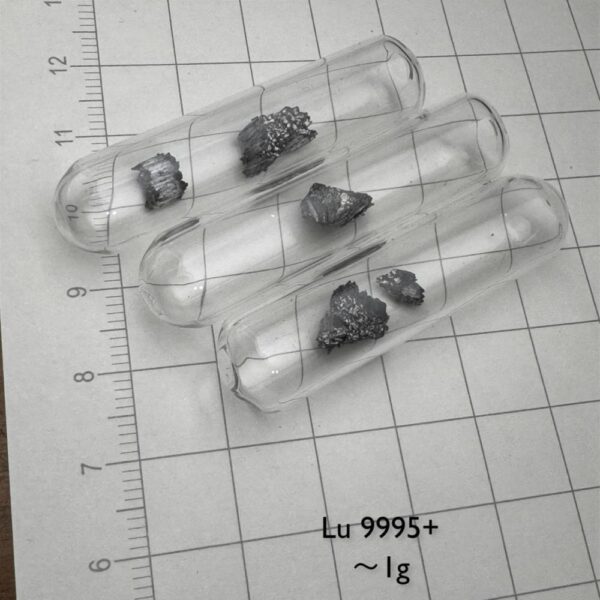 1g Glass Sealed Distilled Lutetium Block, Filled with Argon Gas, 99.9% High-purity Metal Lu - Image 3