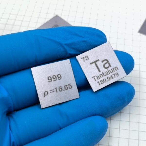 20mm Pure Tantalum Square Piece, Carving Cycle Phenotype 99.9% High-purity Tantalum Metal - Image 2
