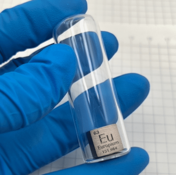 10mm Argon Filled Glass Sealed Europium Cubic Element Periodic Phenotype Eu - Image 6