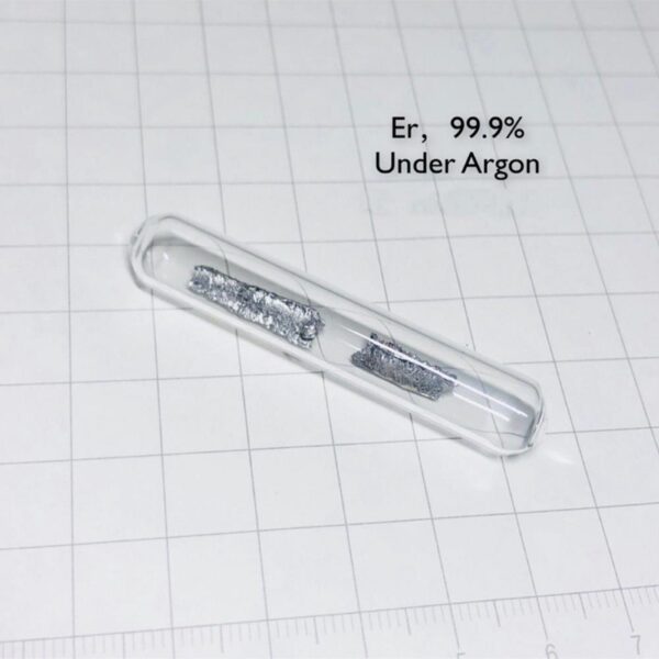 Approximately 2g Glass Sealed Erbium Block, Filled with Argon Gas, 99.9% High-purity Metal Er - Image 2