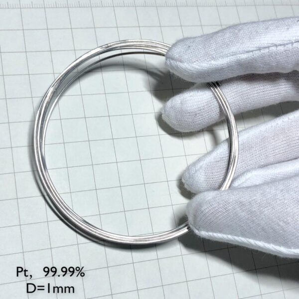 Pure Platinum Wire, Diameter 1mm, Length 5cm, 99.99% High-purity Metal Pt