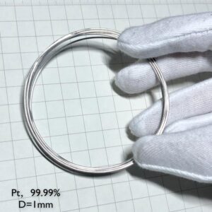 Pure Platinum Wire, Diameter 1mm, Length 10cm, 99.99% High-purity Metal Pt