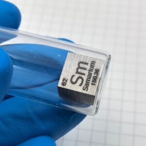 Glass Sealed 1cm Samarium Cube, 99.9% High-purity Metal Sm Block