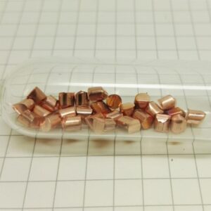5g Glass Sealed Copper Particles, High-purity Metal Cu 99.99%