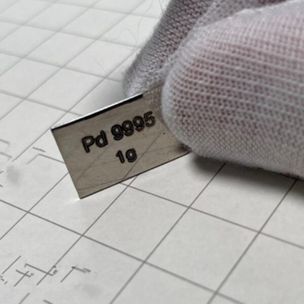 1g Engraved Pure Palladium Strip, 99.95% High-purity Precious Metal Pd - Image 2