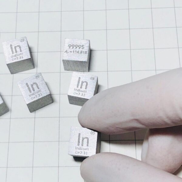 10mm Indium Cube, 99.995% High-purity Metal In Block - Image 2