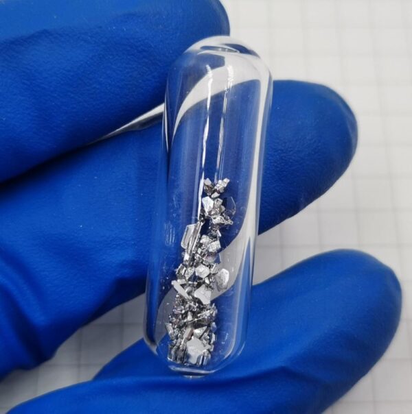 0.5g Glass Sealed CVD Ruthenium Crystal, 99.95% High-purity Metal Ru