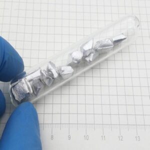 20g Glass Sealed Indium Metal Sample for Element Collection Hobby Exhibition