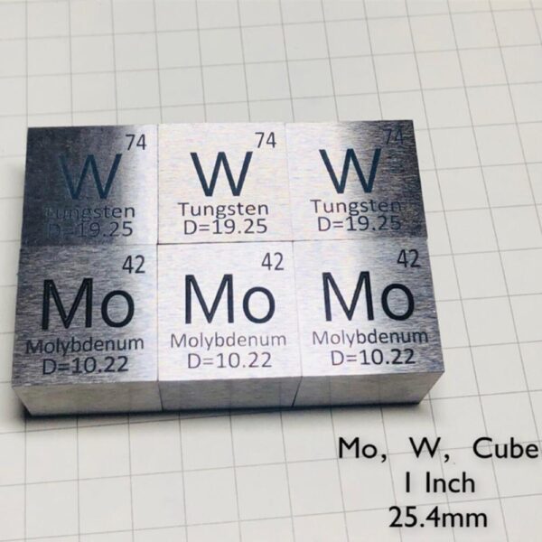 25.4mm Tungsten Cube, 99.95% High-purity Metal W Block - Image 3
