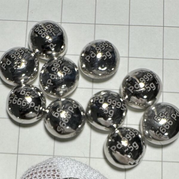 5g Pure Palladium Gold Beads, Carved with 99.95% High-purity Palladium Melted Beans - Image 2