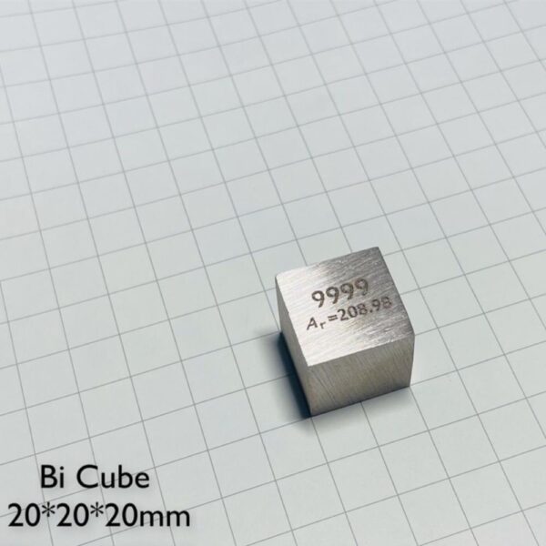 20mm Metal Bismuth Cube, 99.99% High-purity Element Bi Block - Image 3