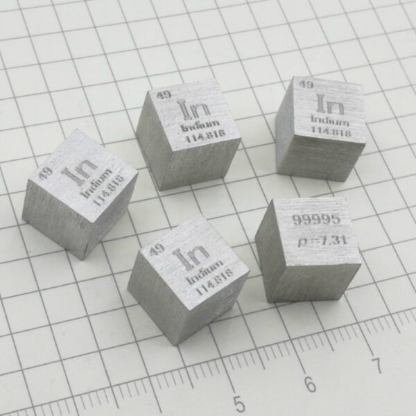 1cm Indium Cubic, 99.995% High-purity Metal In - Image 2