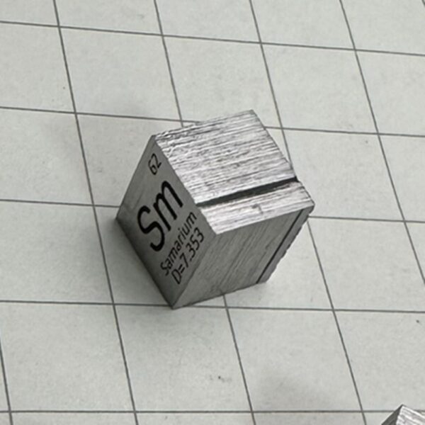 Defective 10mm Samarium Element Cube 99.95% Pure Samarium Metal Sample, Used for Collecting Hobbies - Image 2