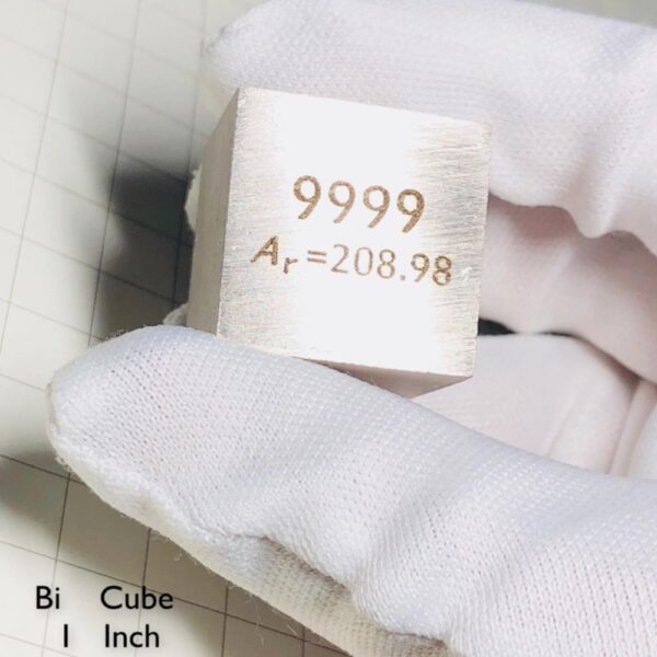 25.4mm Metal Bismuth Cube, 99.99% High-purity Element Bi Block - Image 2