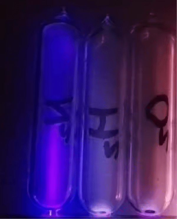 Hydrogen, Nitrogen, Oxygen, Rare Gas Tube Combination 14x60mm