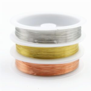 10 Rolls Of Metal Copper Wire DIY Crafts Jewelry Bead Rope Processing