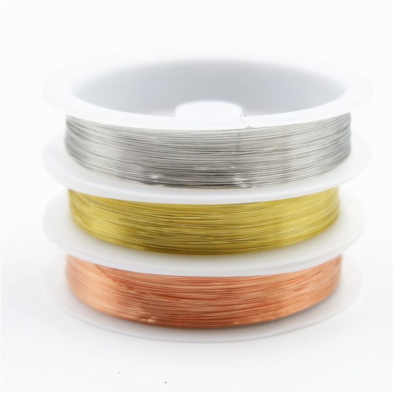 10 Rolls Of Metal Copper Wire DIY Crafts Jewelry Bead Rope Processing