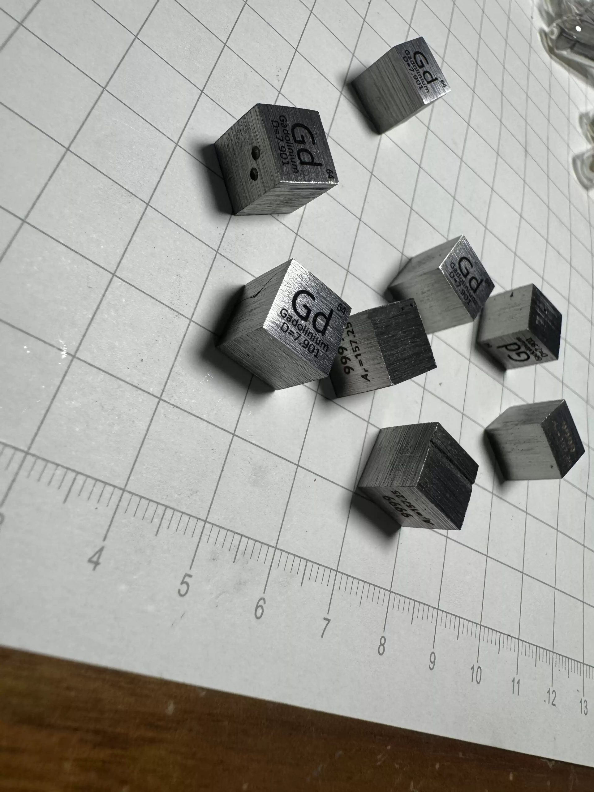 Defective Metal Gadolinium Cubic, 99.99% High-purity Element Gd Block - Image 2