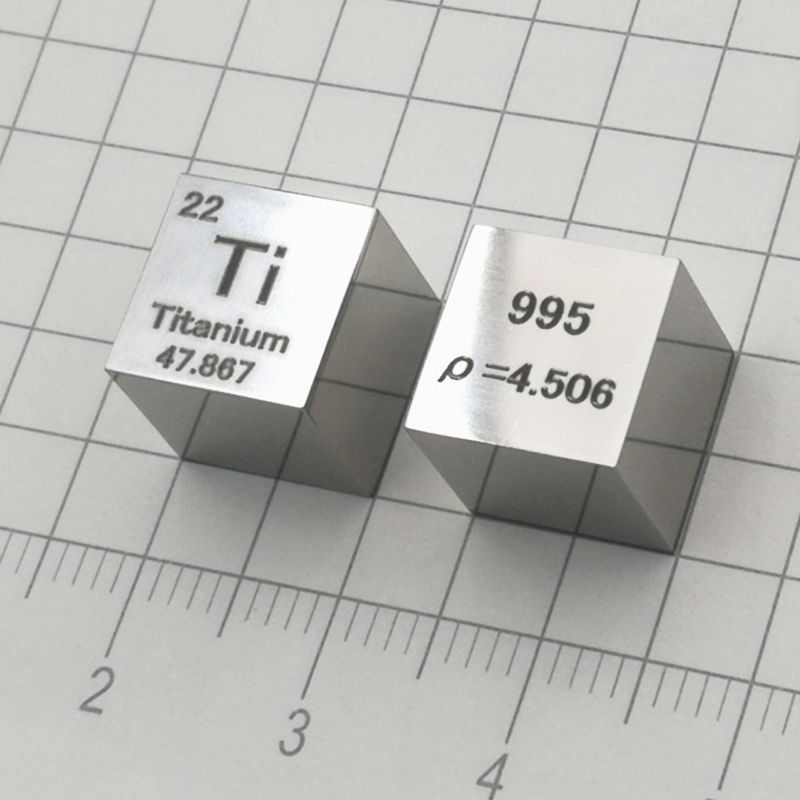 10mm Mirror Polished Titanium Cubic Element Periodic Phenotype High-purity Ti 99.5% - Image 5