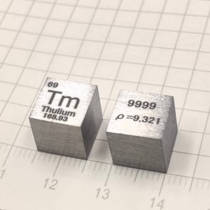 1cm Metal Thulium Cubic Element Periodic Phenotype High-purity Tm 99.99%
