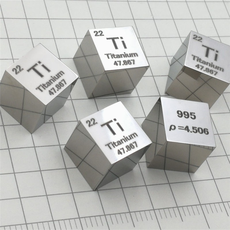 10mm Mirror Polished Titanium Cubic Element Periodic Phenotype High-purity Ti 99.5% - Image 4