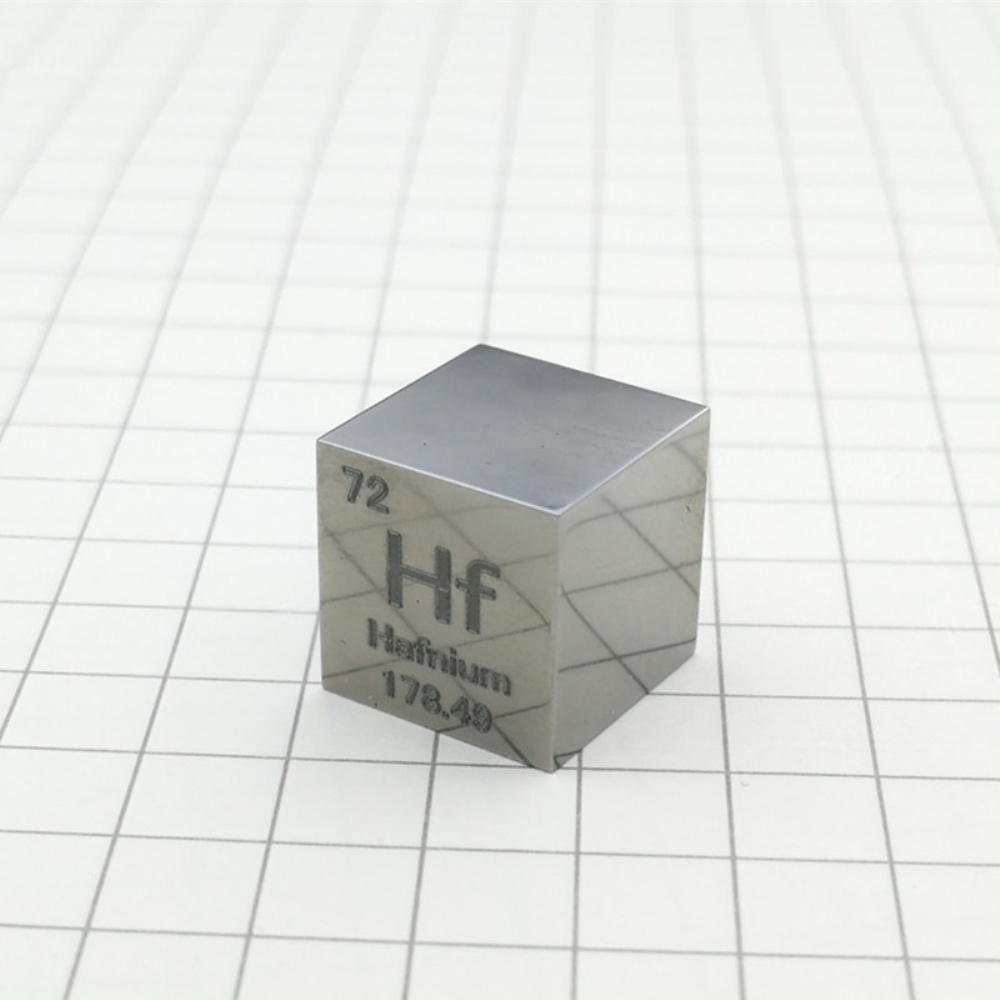 10mm Mirror Hafnium Cube Element Periodic Phenotype High-purity Ha 99.9%