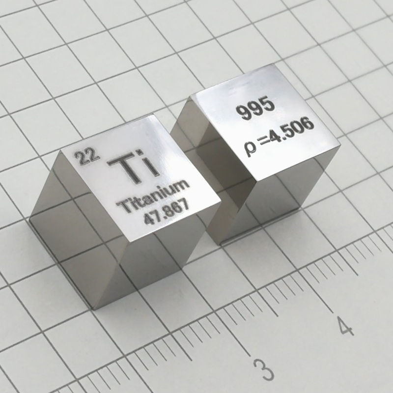 10mm Mirror Polished Titanium Cubic Element Periodic Phenotype High-purity Ti 99.5% - Image 3